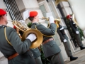 Kranzniederlegung im Weiheraum im Äußeren Burgtor mit Bundespräsident Alexander Van der Bellen und Verteidigungsministerin Klaudia Tanner