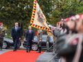 Am 24. Oktober 2023 empfing Bundeskanzler Karl Nehammer (l.) den Ministerpräsident Bulgariens, Nikolaj Denkow (r.), zu einem Gespräch im Bundeskanzleramt.