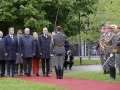 AUSTRIA / Vienna / Schweizergarten / Republiksfeier anlässlich 80 Jahre Republik Österreich / Bundespräsident Alexander Van der Bellen, Bundeskanzler Christian Stocker, Vizekanzler Andreas Babler und Bundesministerin für Landesverteidigung Klaudia Tanner