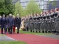 AUSTRIA / Vienna / Schweizergarten / Republiksfeier anlässlich 80 Jahre Republik Österreich / Bundespräsident Alexander Van der Bellen, Bundeskanzler Christian Stocker, Vizekanzler Andreas Babler und Bundesministerin für Landesverteidigung Klaudia Tanner