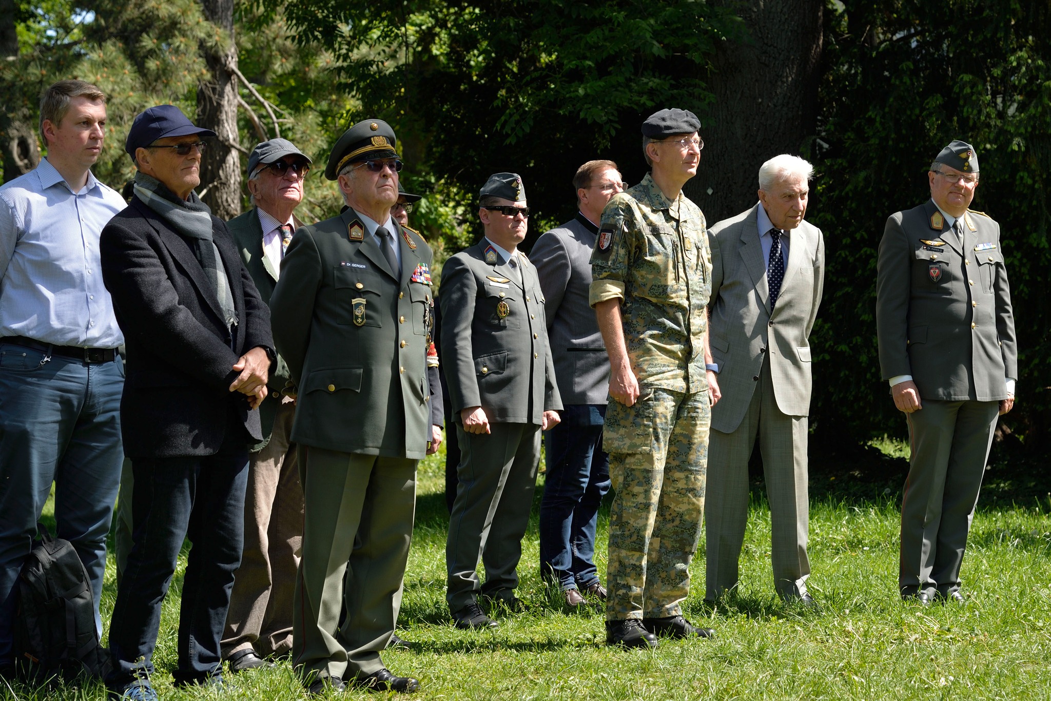 AUSTRIA / Vienna / Wertheimsteinpark / Gedenkfeier zu Ehren von Julius Schlegel, dem Retter der Kustschätze von Monte Cassino im Kriegsjahr 1943