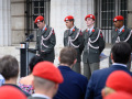 FBM Tanner beim Tag des militärischen Widerstandes Burgtor Heldenplatz