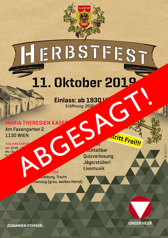 Plakat Herbstfest - Abgesagt