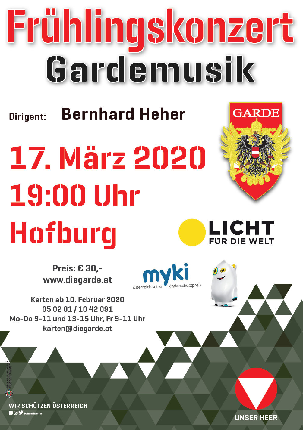 Plakat Frühlingskonzert 2020