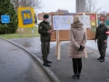Osterbesuch von FBM Klaudia Tanner am 03 04 2021 bei den Assistenzsoldaten an der Staatsgrenze/Gmünd/NÖ