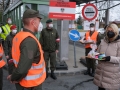 Osterbesuch von FBM Klaudia Tanner am 03 04 2021 bei den Assistenzsoldaten an der Staatsgrenze/Gmünd/NÖ