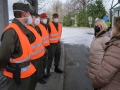 Osterbesuch von FBM Klaudia Tanner am 03 04 2021 bei den Assistenzsoldaten an der Staatsgrenze/Gmünd/NÖ