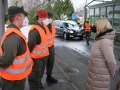 Osterbesuch von FBM Klaudia Tanner am 03 04 2021 bei den Assistenzsoldaten an der Staatsgrenze/Gmünd/NÖ